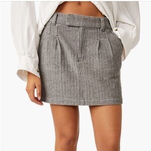 Free People Gray Mini Skirt
